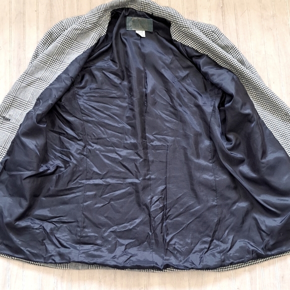 JL Colebrook Vintage Classic Tailored Stylish Houndstooth Double Lined Blazer. - Picture 6 of 7